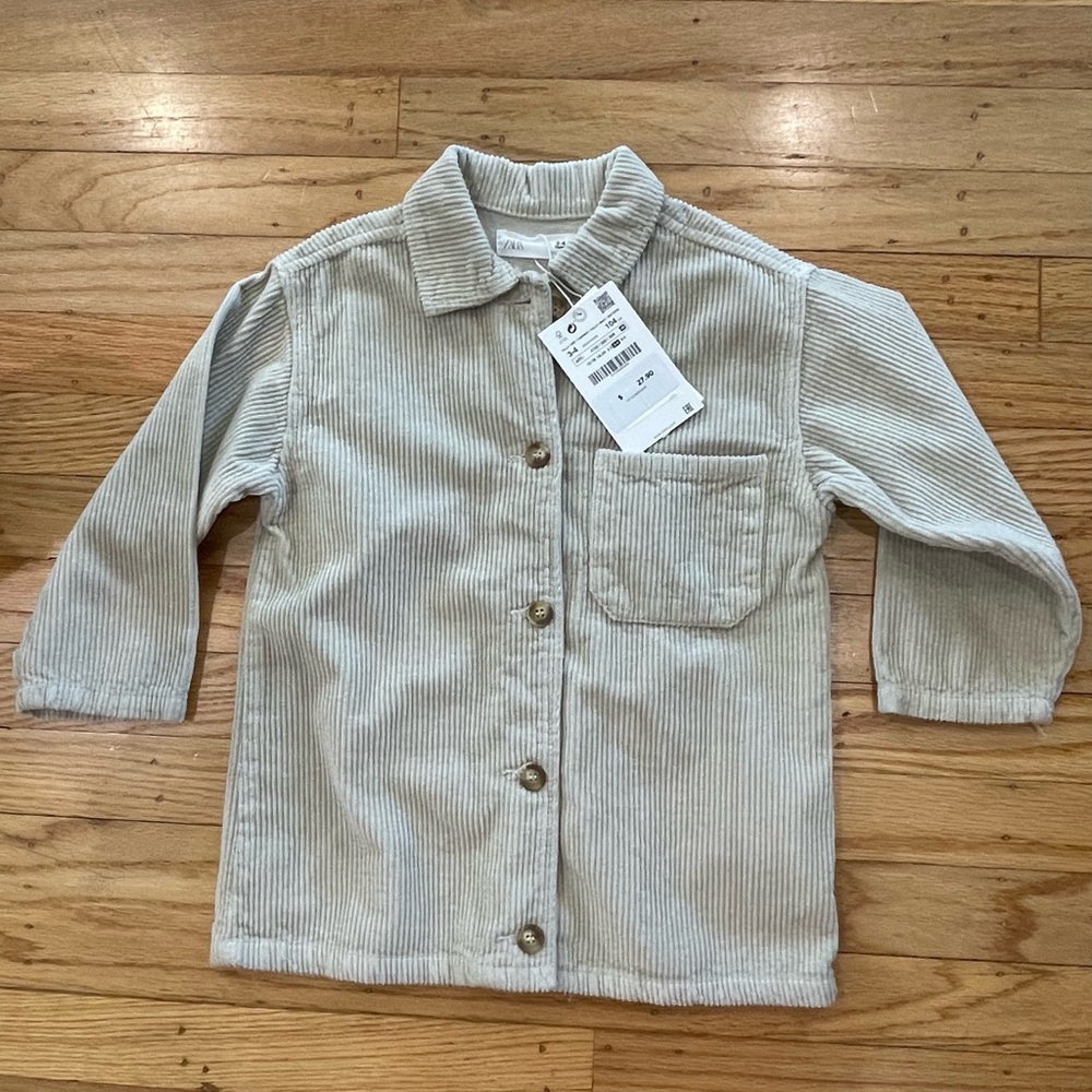 NWT Zara Corduroy Shirt size 3-4